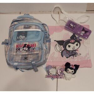 Kuromi Backpack Set New